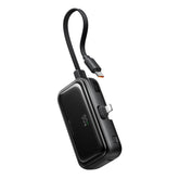 Mcdodo Mc 7800 Mdd Free Kit Series Power Bank Portable Charger With Iphone Plug And Digital Display 5000mah 20w Black